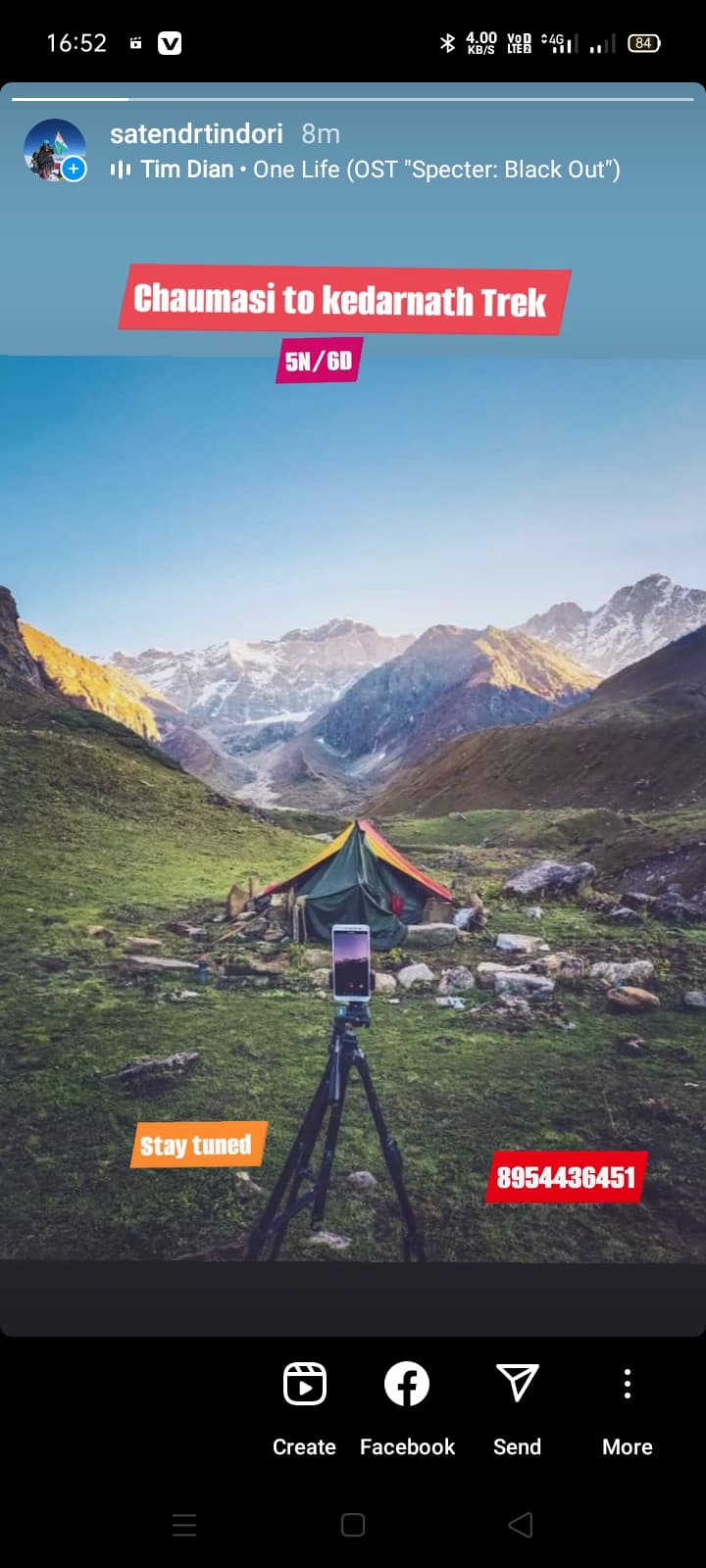 Satendra singh in the mountains